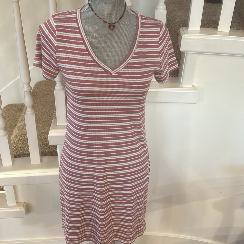 Nwt pink rose tshirt dress
